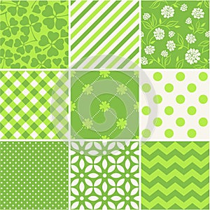 St. Patrick's Day - seamless patterns set