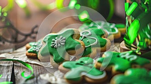 St. Patrick\'s Day Shamrock Cookies