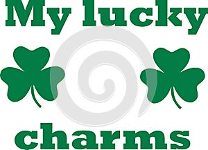 St. Patrick`s Day t-Shirt design - my lucky charms photo