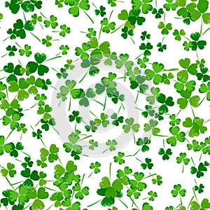 St. Patrick`s day vector seamless background