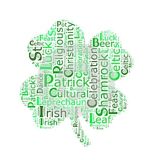 St. Patrick`s day word cloud