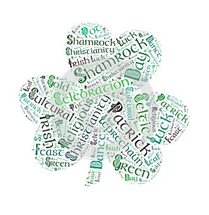 St. Patrick`s day word cloud