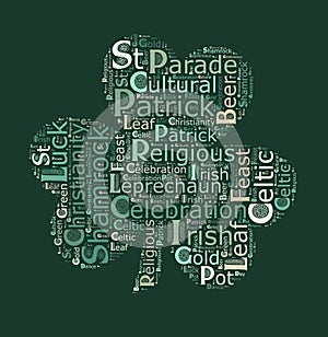 St. Patrick`s day word cloud