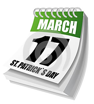 St. Patrick's Days calendar