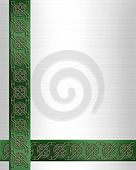 St Patricks Day Border Celtic Knot