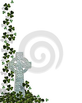 St Patricks Day Celtic Cross Border