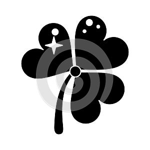 St patricks day clover lucky icon pictogram