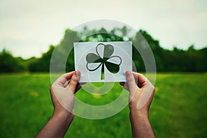 St. Patricks day clover symbol