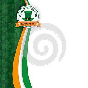 St Patricks Day Emblem Oblong Cover Shamrocks