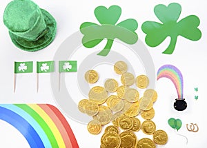 St Patricks Day Flat Lay