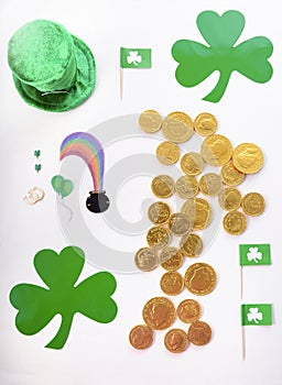 St Patricks Day Flat Lay