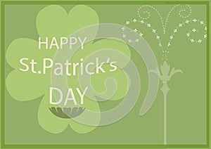St patricks day frame border background