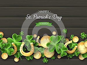 St. Patricks Day greeting holiday design