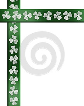 St Patricks Day Irish Border shamrocks