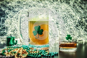 St Patricks Day Mug of Beer Irish Whiskey Celebration