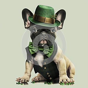 St. Patricks Day Puppy, generative AI