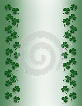 St Pattys Day Shamrock Border