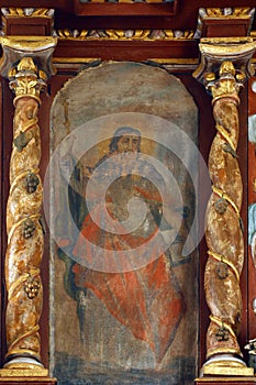 St Paul altarpiece at St Andrew`s Church in Laz, Croatia
