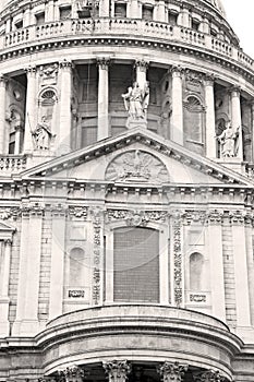 st paul cathedral in london england old construction and religio photo