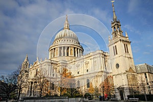 St. Paul Cathedral in London England United Kingdom.