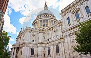 St Paul`s Cathedral, the beautiful baroque church designed by Sir Christopher Wren in 1673 photo