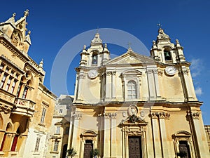 The St. Paul's Cathedral in Mdina, MALTA