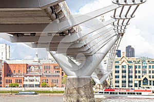 St Paul s Cathedral and Millenium Bridge in London