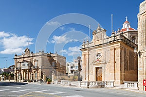 St Paul`s church in the small rural village of Hal Safi, Malta photo