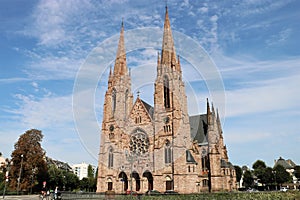 St Paul`s church. Strasburg, France