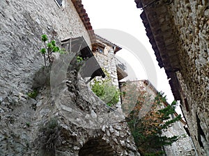 St Paul's in Nice, France, stone houses defying the roads