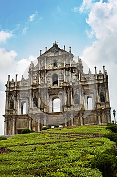   icónico iglesia en macao mentón 