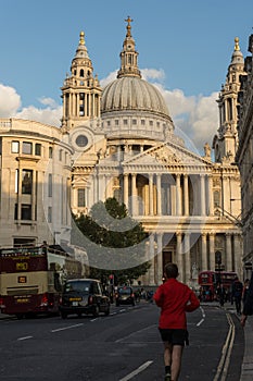St Paul's Cathedral London front view from Ludgate Hill