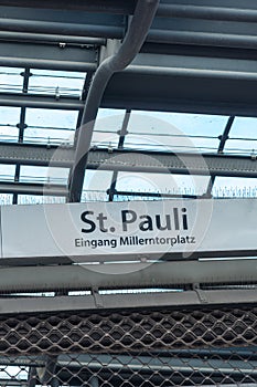 St. Pauli subway station, Hamburg, Germany