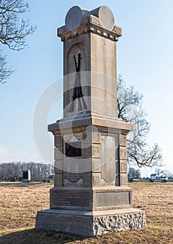 The 151st Pennsylvania Volunteer Infantry monument in the Gettysburg National Military Park