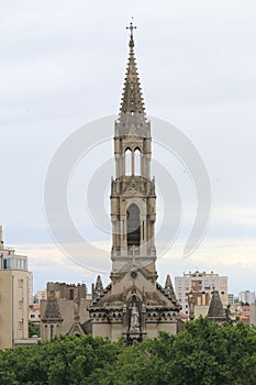 St. Perpetua and St. Felicity tower, Nimes, France photo