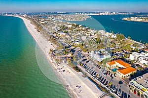 St. Pete Beach Florida and Pass-a-Grille Beach park in US St. Petersburg FL. Florida Beaches