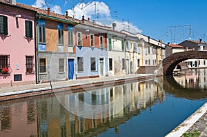 St. Peter Bridge. Comacchio. Emilia-Romagna. Italy.