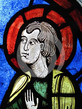 St Peter Medieval stained glass window