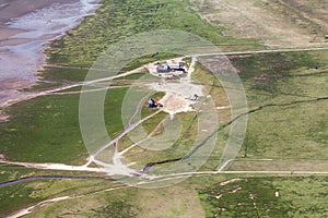 St. Peter-Ording, Aerial Photo of the Schleswig-Holstein Wadden Sea National Park