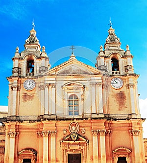St. Peter & Paul Cathedral at Mdina. Malta