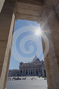 St Peter`s Basilica in the Vatican City