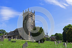 St Peter`s Church and Felkirk view, in South Hiendley, Wakefield, West Yorkshire. photo