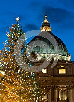 St. Peter's dome and Christmas tree