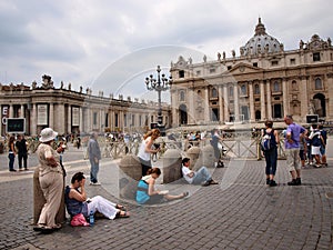 St. Peter's Square and Basillica, Vatican, Italy