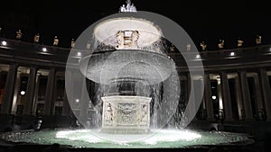 St. Peter`s Square and the fountain