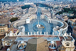 St Peter's Square, Rome, Italy
