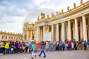 St. Peter`s Square view Vatican