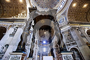 St. Peters Baldachin in the Basilica