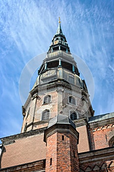 St Peters Church in Riga, Latvia