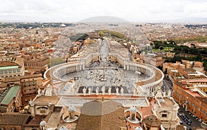 St. Peters square aerial view